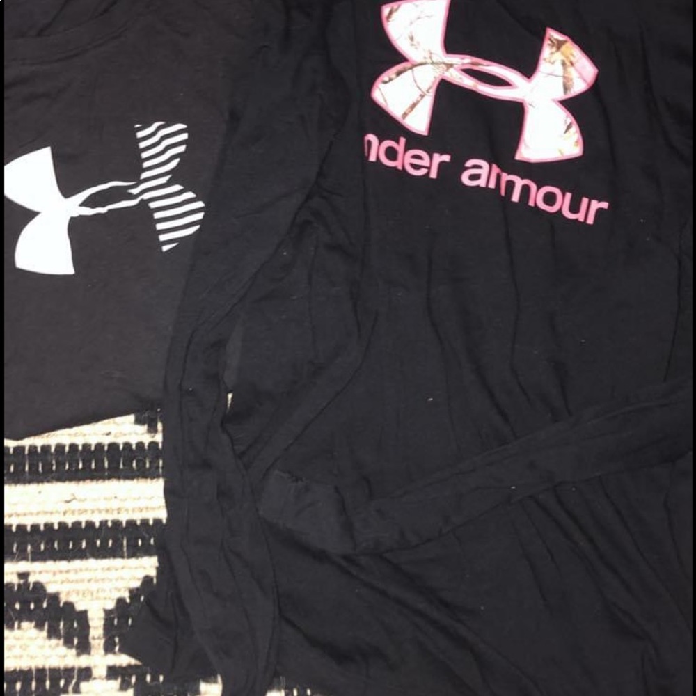 TWO Under Armour long sleeves